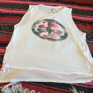Billabong (M) oversized cutoff croptop